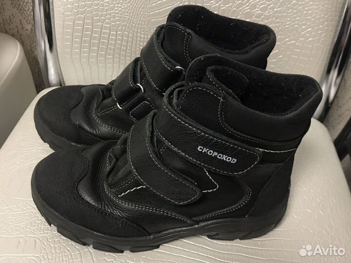 Ботинки кожаные для мальчика