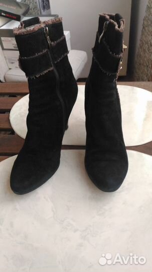 Сапоги - Полусапоги утепл.весна/осень, натур.замша