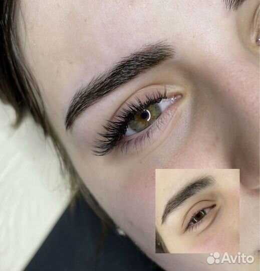 Наращивание ресниц / Брови