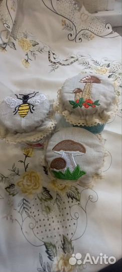 Салфетки льняные на крышку