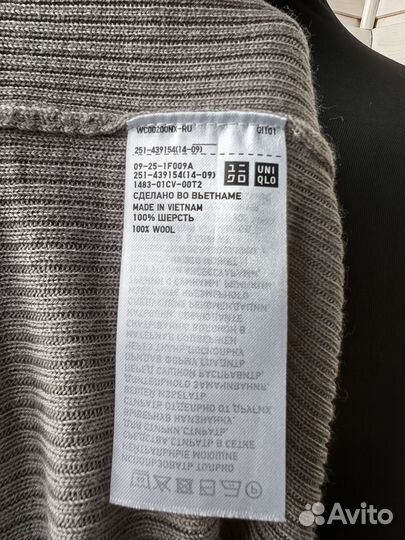 Водолазка гольф Uniqlo 100 шерсть, 42-44, 44-46 р