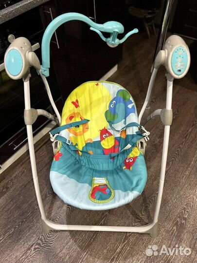 Детские качели-стульчик для кормления электронные