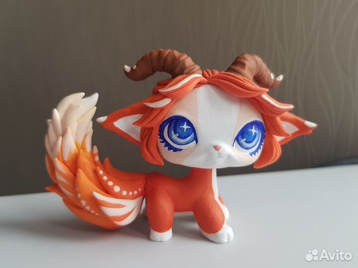 Лпс стоячка кошка ооак эльф синие глаза