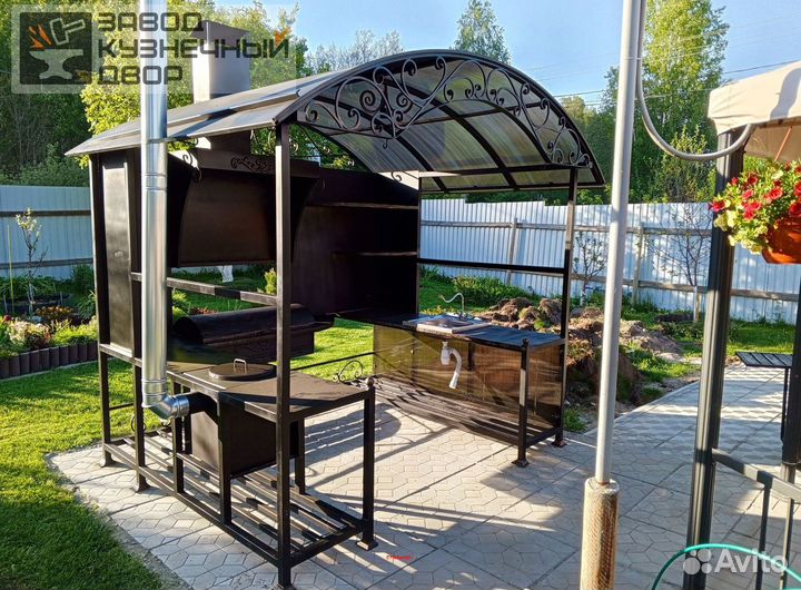 Мангал с печкой