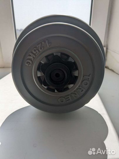 Гантели разборные пластиковые torneo 10 кг