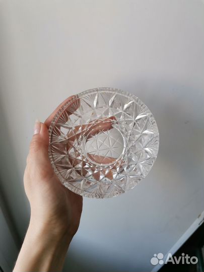 Подсвечники хрустальные СССР