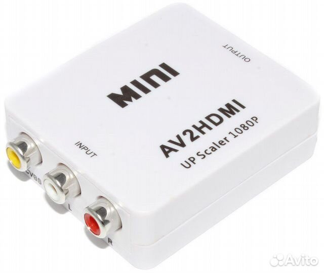 Переходник конвертер 3 RCA AV в hdmi