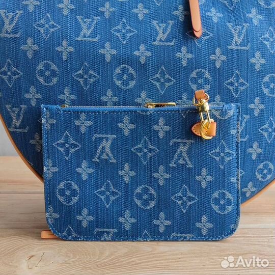 Большая сумка Louis Vuitton half-moon Из Джинсы