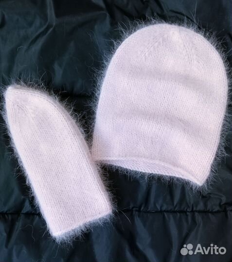 Шапка из пуха норки бини