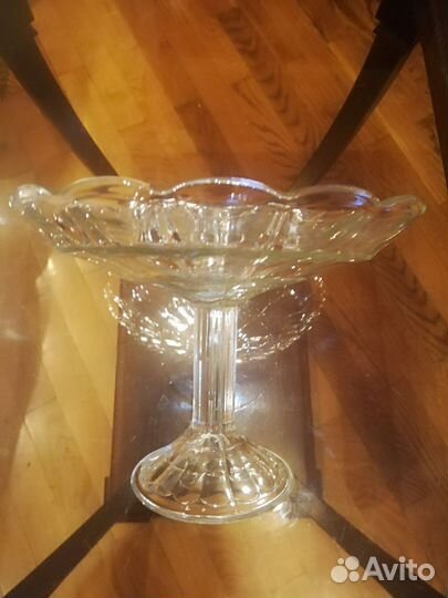 Ваза фруктовница на ножке СССР