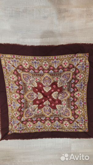 Павлопосадский платок шелк шерсть