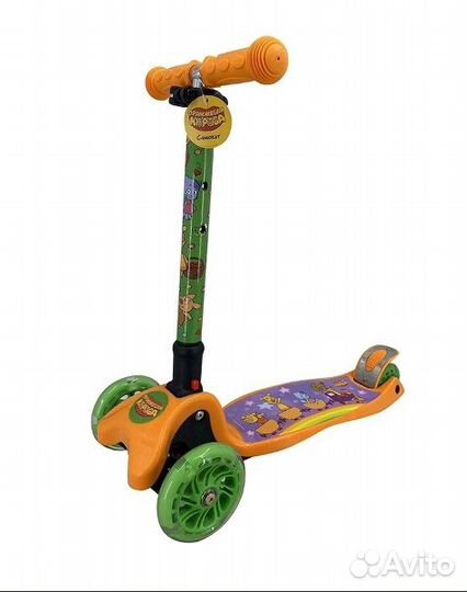 Самокат детский трехколесный со светящимися колеса