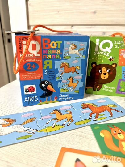 Десткое лото половинки, детские iq пазлы