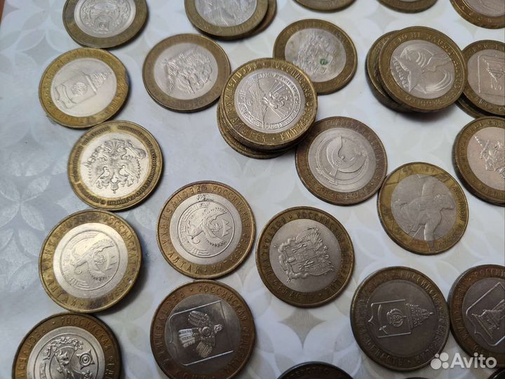 Юбилейные монеты 10 набор