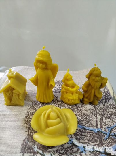 Подарочные свечки из пчелиного воска