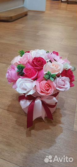 Букет из мыльных цветов