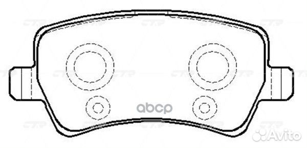 Колодки тормозные дисковые GK0173 CTR