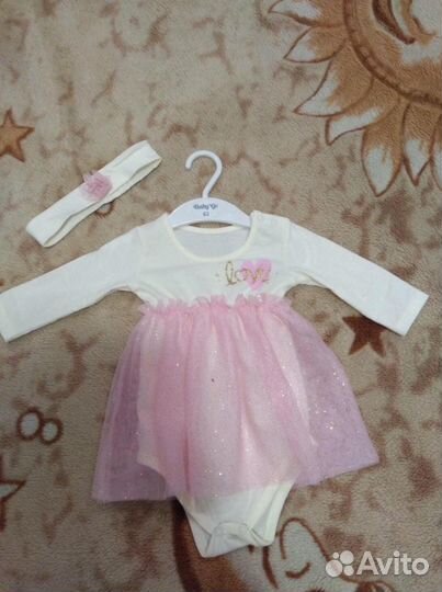 Праздничное боди на рост 62