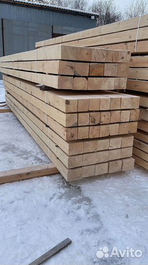 Брус обрезной 100х200х6000мм 1 сорт ГОСТ