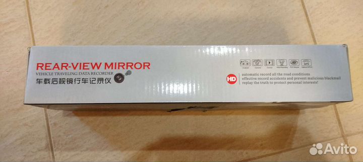Видеорегистратор для автомобиля на зеркало с к.п