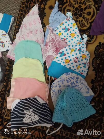 Кепки, шапки, косынки, панамы от 0-3 лет