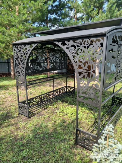 Мангал с крышей