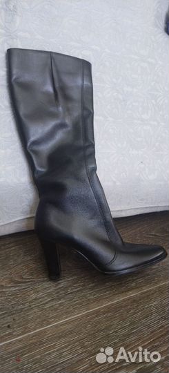 Сапоги демисезонные натуральная кожа, новые