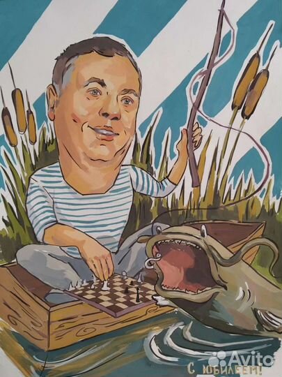 Шарж, портрет