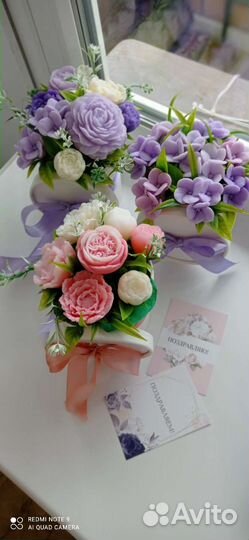Букет из мыла ручной работы