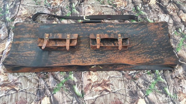 Чехол для охотничьего ружья кожаный