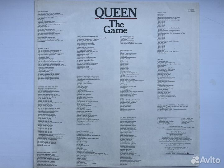 Queen – The Game LP / Mint Japan 1980г