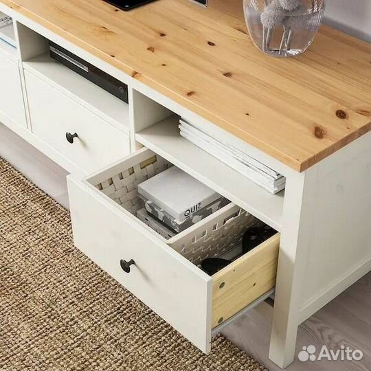 IKEA 504.135.26 Hemnes Тумба под тв бел/мори в упа