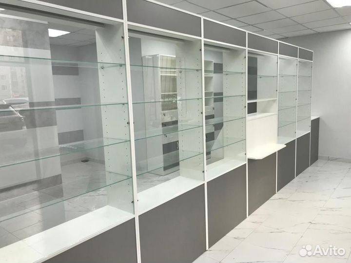 Стеллаж витрина аптечная