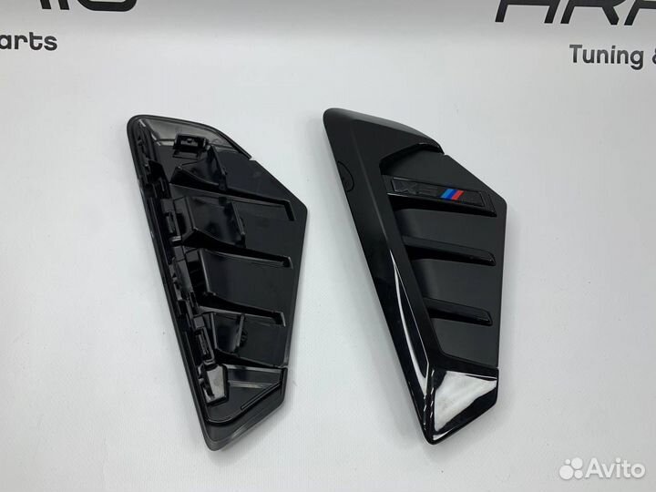 Жабры ретсайлинг в крылья BMW X5 G05 черные