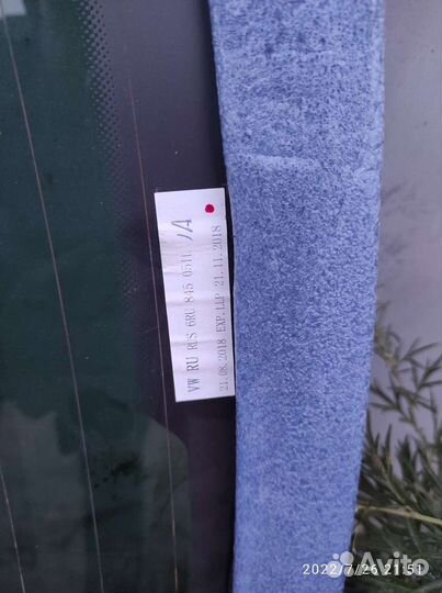 Vw polo sedan задняя стекло