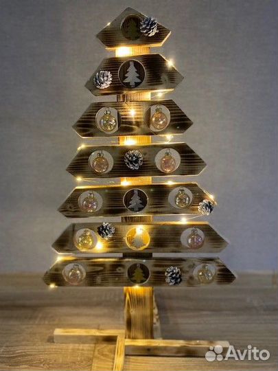 Авторская елка из дерева