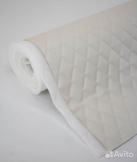 Стеганая экокожа Ромб