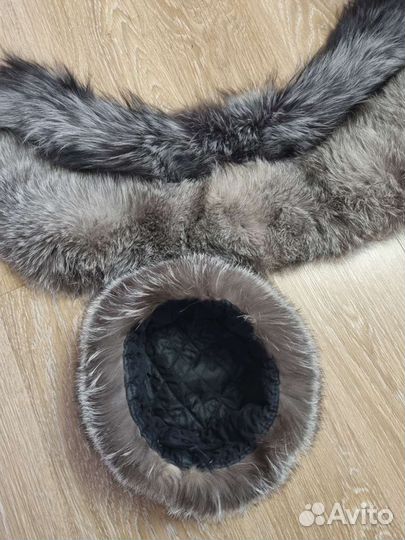 Шапка и воротник песец