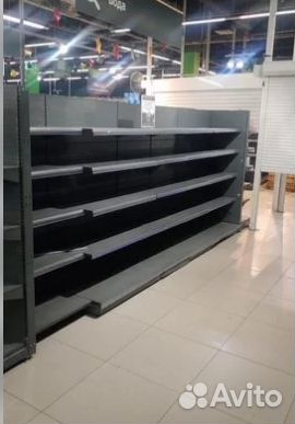 Торговые стеллажи, б/у, графит