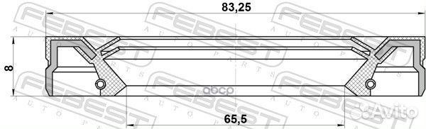 Сальник привода Febest 02D525596F,0CQ525596A