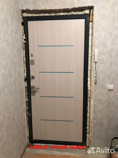 Тёплая дверь входная металлическая с бесплатной ус