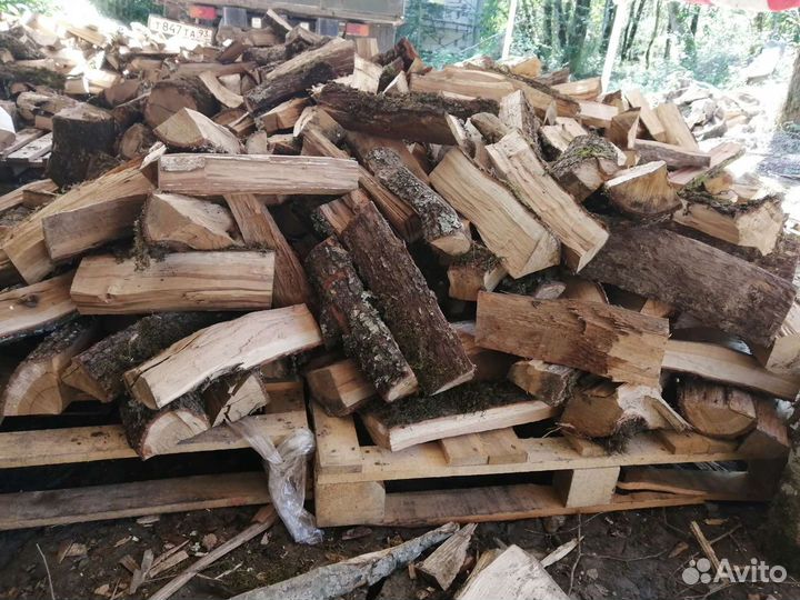 Дрова в мешках