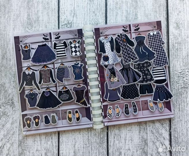 Кукла Уэнсдей аддамс на липучках Wednesday