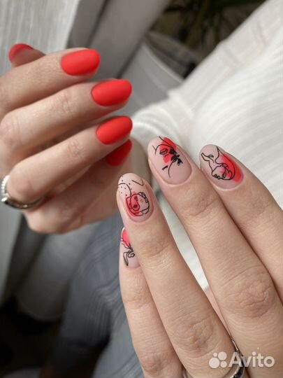 Маникюр гель лак