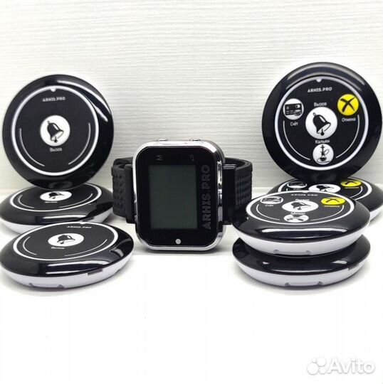 Кнопка вызова официанта многофункциональная часы