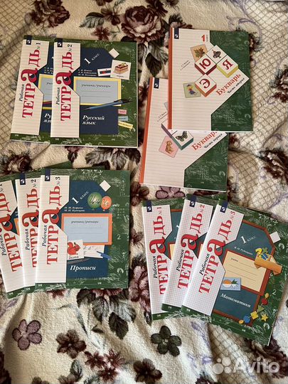 Учебники и рабочие тетради 1 класс