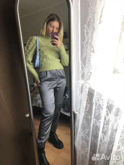 Вещи пакетом Тренч Пальто Свитер Брюки, р.44