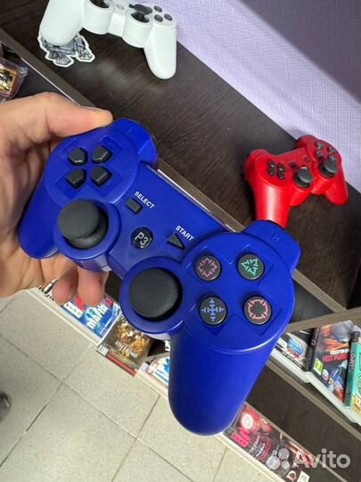 Геймпад dualshock 3 джойстик ps3 синий