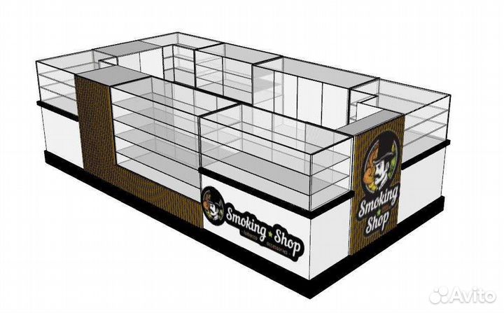 3d визуализация и фотопривязка торгового островка