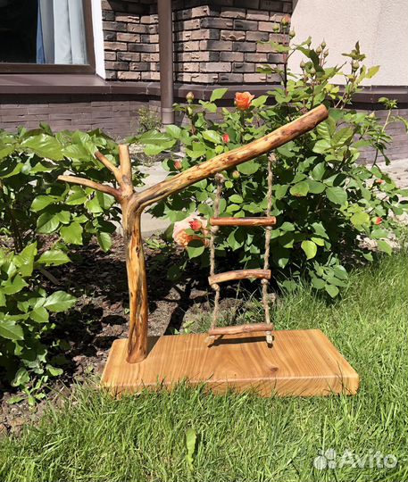 Присада игровой стенд для попугая